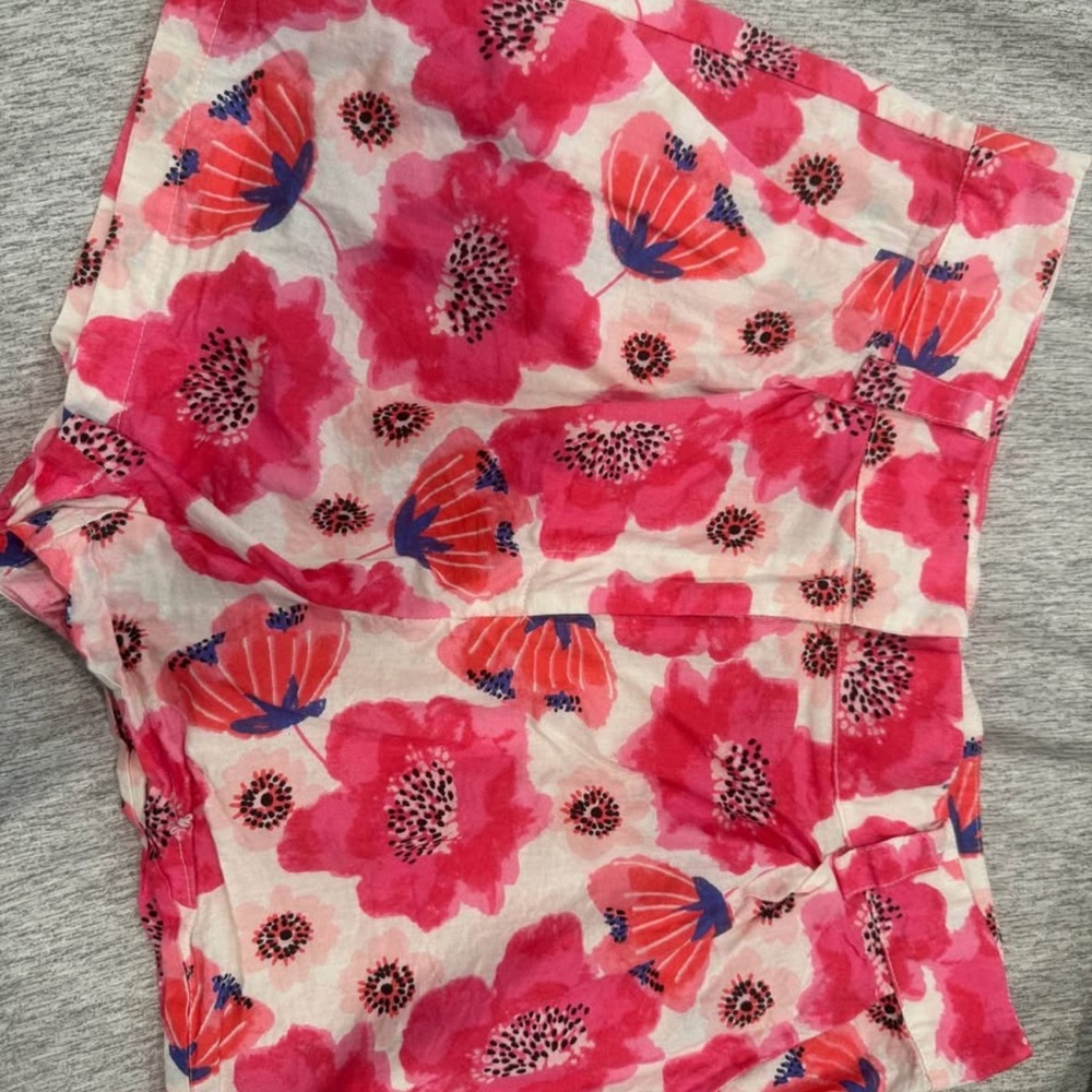 TCEC Pink and Red Floral Shorts